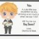 BLUE eyes - Will you be my Ring Bearer Flat card - Personalized custom