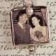 Vintage Style Wedding Bouquet Charm Memorial Photo Charm