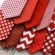 Little and Big Guy Necktie Tie - Ravishing REDS Collection - (Newborn-Adult) - Baby Boy Toddler Teen Man - (Made to Order)- Valentine's Day