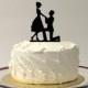 On Bended Knee Silhouette Wedding Cake Topper Bride and Groom Silhouette Wedding Cake Topper Bride and Groom Cake Topper