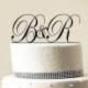 Custom Wedding Cake Topper - Personalized Monogram Cake Topper - Initial Cake Topper - Cake Decor - Bride and Groom