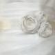 Handcrafted Joint Flowers Wedding Dress Ivory Bridal Sash Belt