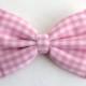 Boys Bow Tie Pink Gingham, Newborn, Baby, Child, Little Boy, Great for Special Occasion Wedding or Photo Prop