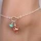 Adjustable Copper & Turquoise Nugget Silver Boho Ankle Bracelet Anklet, Additional Option of Toe Ring and Chain Available in this shop