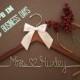 ON SALE- Personalized Wedding Hanger / bridesmaid gifts / name hanger / brides hanger/