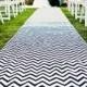 Special of the week Black and White chevron Aisle runner