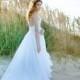 Wedding Dress Romantic Wedding Gown Strapless with Train Vintage One Of A Kind