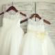 TUTU Lace Tulle Flower Girl Dress Wedding Easter Junior Bridesmaid Baptism Baby Infant Children Toddler Kids Dress