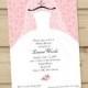 Bridal Shower Invitation, Wedding Shower Invitations - Dress on Hanger