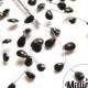 Large Super Deep Dark Burgundy / Black Acrylic Jewel Wire Stem for Millinery and  Wedding Flower Bouquets
