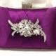 wedding clutch, Bridal clutch, Purple clutch, evening bag, Modern clutch, bridesmaid bag, crystal clutch