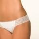 White Lingerie Panties - Lace Waistband Bikini - Ladies Brief