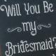 Will You Be My Bridesmaid Card - Bridesmaid Card - Wedding Party Card - Bridesmaid Proposal - Bridesmaid Gift - Bridesmaid Invitation