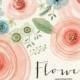 Watercolor flowers, hand painted ranunculus, roses, hellebore, wedding flowers, florals, clip art, watercolor card, diy invitation