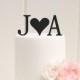 Personalized Heart Monogram Wedding Cake Topper with YOUR Initials