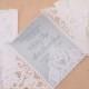 DIY Tutorial: Floral and Lace Wedding Invitations