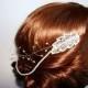 Filigree Leaf Comb Hair Chain - Bridal Hair Chain - Bridal Comb Hair Chain