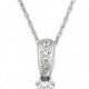 Arabella Bridal Cultured Freshwater Pearl (10 mm) and Swarovski Zirconia (1 ct. t.w.) Pendant Necklace in Sterling Silver