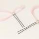 Pink Hair Accessories - Feather Fascinators - Bridesmaids Gift - Light Pink Wedding - Blush Bridal Modern Minimalist Wedding - Custom Color
