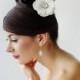 Wedding Hair Accessory, Bridal Headpiece, Silk Flower Hair Clip - GEORGETTE