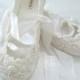 Ivory Ballet Flats, Wedding Shoes, Bridal Ballet Flats, Custom Made, Bridal Shoes, Lace, Bobka Shoes by BobkaBaby