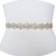 ALBA - Art Deco Crystal Rhinestone Sash, Wedding Crystal Belt, Bridal Beaded Belt, Bridesmaid Crystal Belts