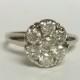 Size 5.25 Estate 14k White Gold 1ct Diamond Ring Engagement Wedding Anniversary Stunning