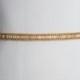 skinny gold beaded wedding belt, gold bridal belt / sash , bridal beaded sash