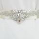 Beaded Bridal Wedding Rhinestones Sash Belt with  crystal beads