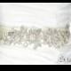SALE LINDA wedding bridal crystal sash , belt , head piece
