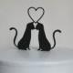 Wedding Cake Topper - Two Cats in Love wedding cake topper