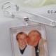 Double Sided Grooms Boutonniere Custom Photo Charm