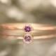Genuine Purple Diamond 14K Rose Gold Ring, Gemstone Ring, Stacking Ring, Engagement Ring, Eco Friendly, Anniversary Ring - Made To Order