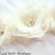 Ivory Bridal Sash, Ivory Bridal Sash, Ivory Wedding Belt, Ivory Bridal Belt