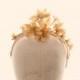 Vintage bridal headpiece, 1940s wedding head piece, Floral tiara, Vintage bridal accessory, gold headband
