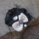 Olivia Paige -Rockabilly Pin up Bridal Wedding Bridemades Flower hair clip Horse shoe