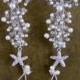starfish beach wedding barefoot sandals - destination wedding barefoot sandals - bridal foot jewelry anklet