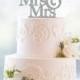 Glitter Mrs & Mrs Same Sex Cake Topper – Custom Wedding Cake Topper Available in 6 Glitter Options