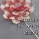 Mens Accessories, Groom Flower Lapel, Wedding Buttonhole, Groomsmen Gift Boutonnieres - Ivory Crimson Red Mum Flower Lapel Pin