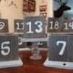 Rustic Wood Table Numbers, Reception Seating Sign, Wooden Reception Decor, Wood Numbers, Great for Wedding, Anniversary or Party Decorations