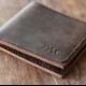 PERSONALIZED WALLET --- EURO Friendly Men's Leather Wallet - 027 - Perfect Groomsmen Gift