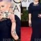 Kelly Osbourne Evening Dresses 72th Annual Golden Globe Awards Red Carpet Celebrity Dresses Navy Beaded Short Sleeves Mermaid Gowns Party, $96.76 