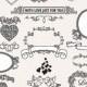 INSTANT DONWLOAD Romantic Love Frame Decor Heart Clip Art Design Elements Digital Card Scrapbook Wedding Invitation S679 Buy 1 Get 1 Free