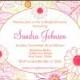 Bridal Shower Invitations, Printable File, Floral Invitation, Bridal Flowers, Wedding Shower Invitations
