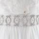 SAVANNAH - Rhinestone Beaded Bridal Sash, Wedding Belt