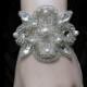 Crystal Bridal Bracelet, Rhinestone Wedding Bracelet, Crystal and Pearl Bridal Cuff Bracelet, Couture Bracelet, 1920s Jewelry, Bridal Sash
