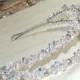 20% OFF SALE Bridal Wedding Swarovski Crystal Pearl Heavenly Double Tiara Band Headband Rhinestones Crystals Pearls Veil