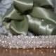Classic Bridal rhinestone and pearl wedding sash