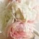 Silk Bride Bouquet Peony Flowers Peonies Shabby Chic Wedding Arrangement (Item Number MHD20049)