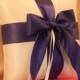 Romantic Satin Ring Bearer Pillow...You Choose the Colors...Buy One Get One Half Off...shown in ivory/royal purple